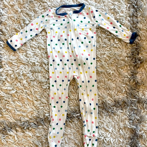 Kyte BABY Pajamas Kyte Baby Zippered Footie Spring Polka Dots
